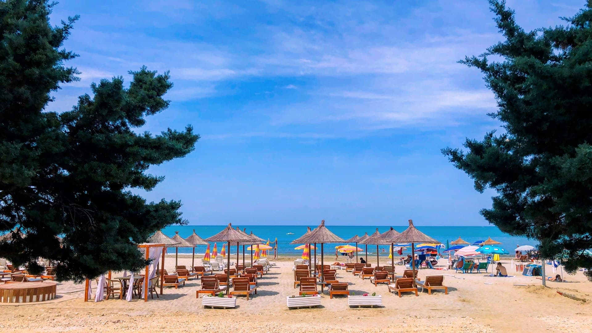 The Adriatic beach at Durres