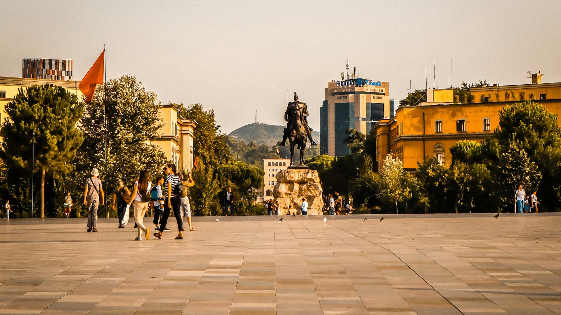The city of Tirana, Albania